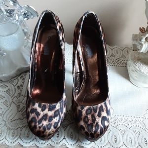 Charlotte Russe leopard print heels